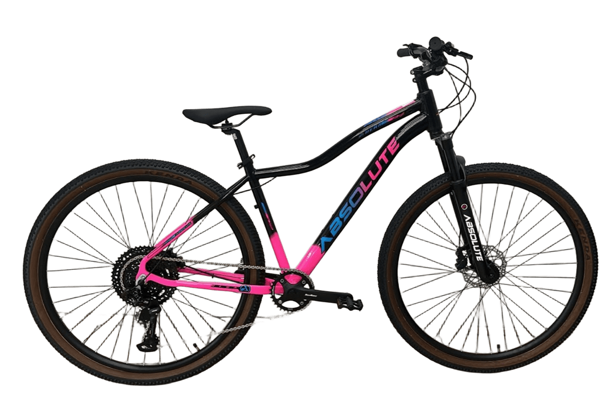 BICICLETA 29 ABSOLUTE HERA FEMININO1X9 PRETO/ROSA - (M - 17)