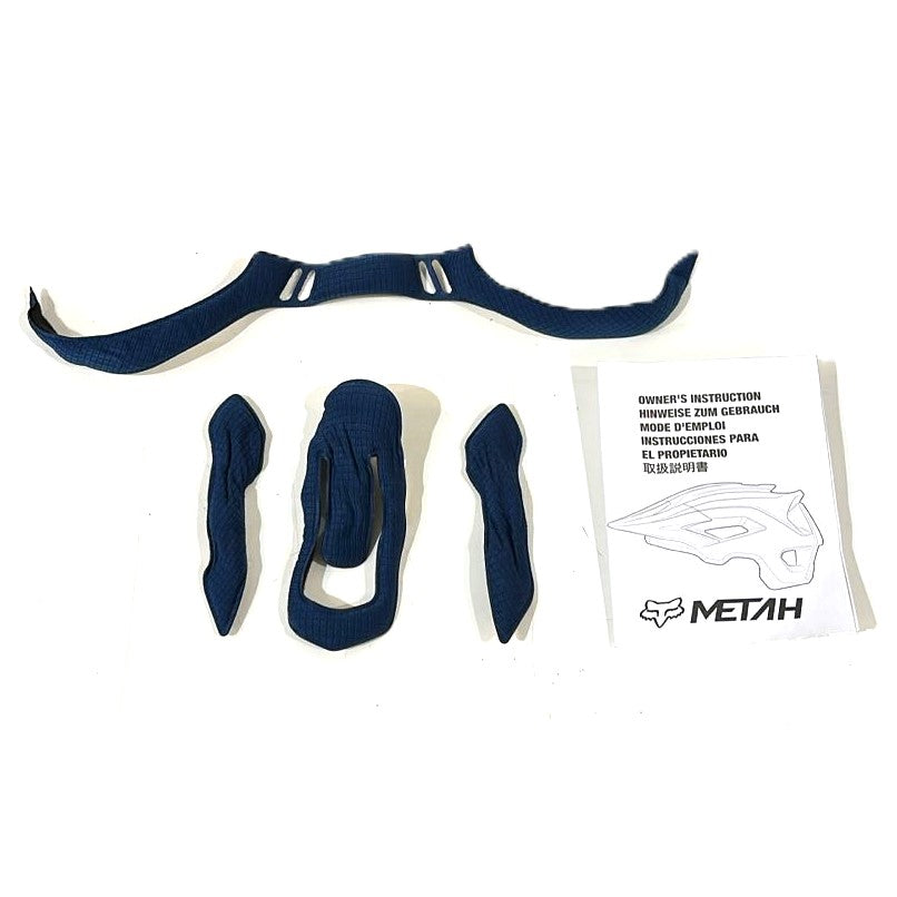 JOGO DE ESPUMAS PARA FORRO DE CAPACETE FOX METAH ORIGINAL - MARINHO XL/XXL