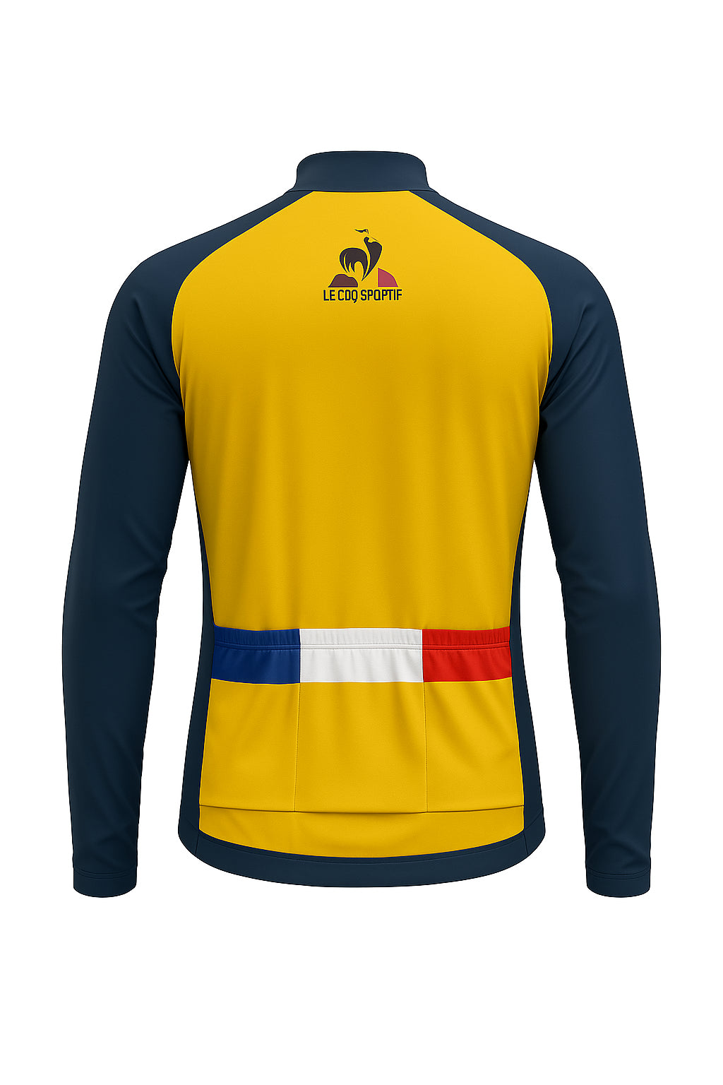 CAMISA CICLISMO MANGA LONGA LE COQ SPORTIF NEW ELITE TRI SLEEVE AMARELO - M