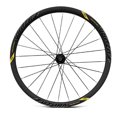 RODAS 700 VZAN FUTURA DISC 24F HG SHIMANO ROLAM TUBELESS - PRETO - 24F