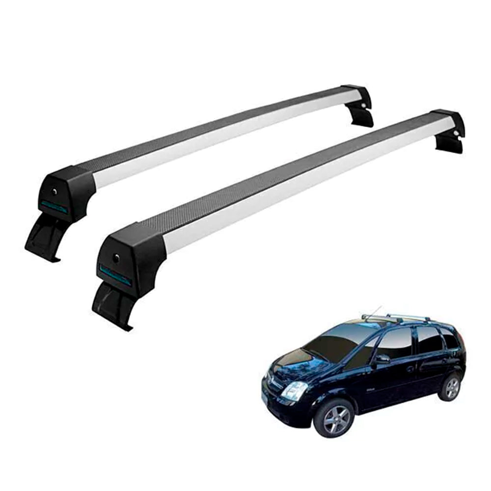 RACK LONG LIFE SPORT ALUM. PRATA P/ CHEVROLET MERIVA (AMrv) - PRATA