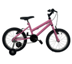 BICICLETA 16 AÇO C/ RODA LATERAL E ARO ALUMÍNIO FEMININA