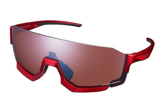 ÓCULOS SHIMANO AEROLITE LENTE RIDESCAPE ALTO CONTRASTE VERMELHO (ECEARLT2HCR03) - VERMELHO