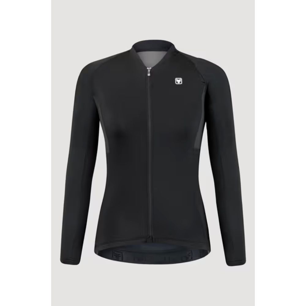Camisa Ciclismo Free Force Feminina Start Manga Longa Black Peluciada