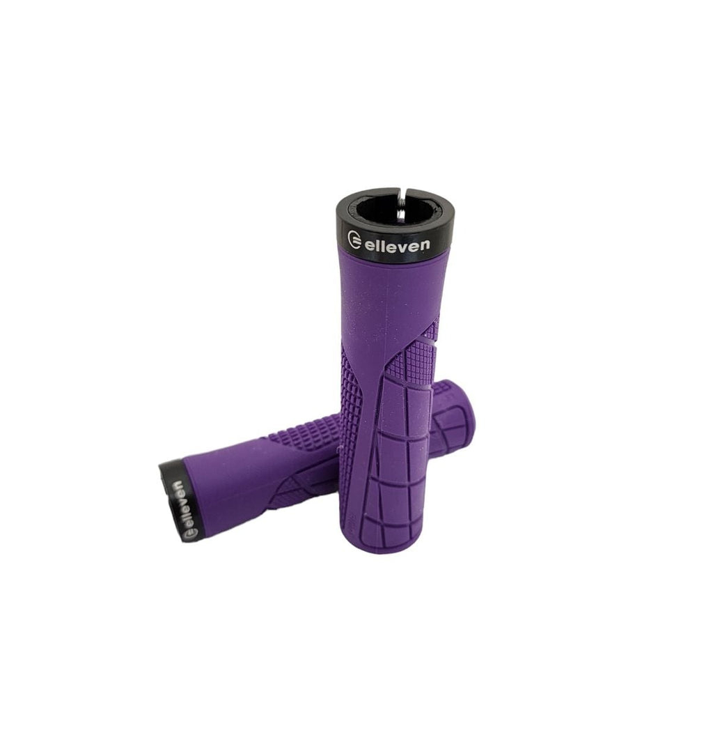 Manopla Elleven Mtb City 130mm Emborrachada Com Trava Roxo