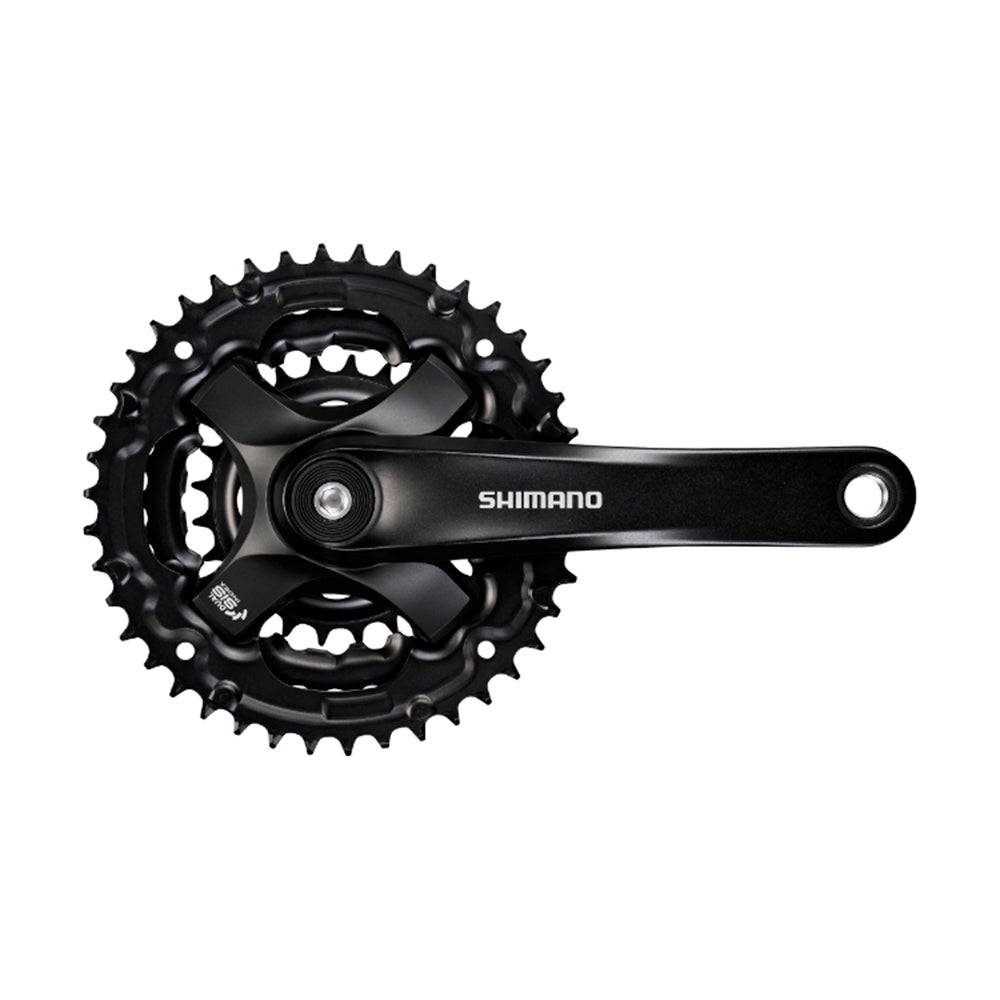 PEDIVELA SHIMANO TY501 6/7/8V (28X38X48) - PRETO - (170mm)