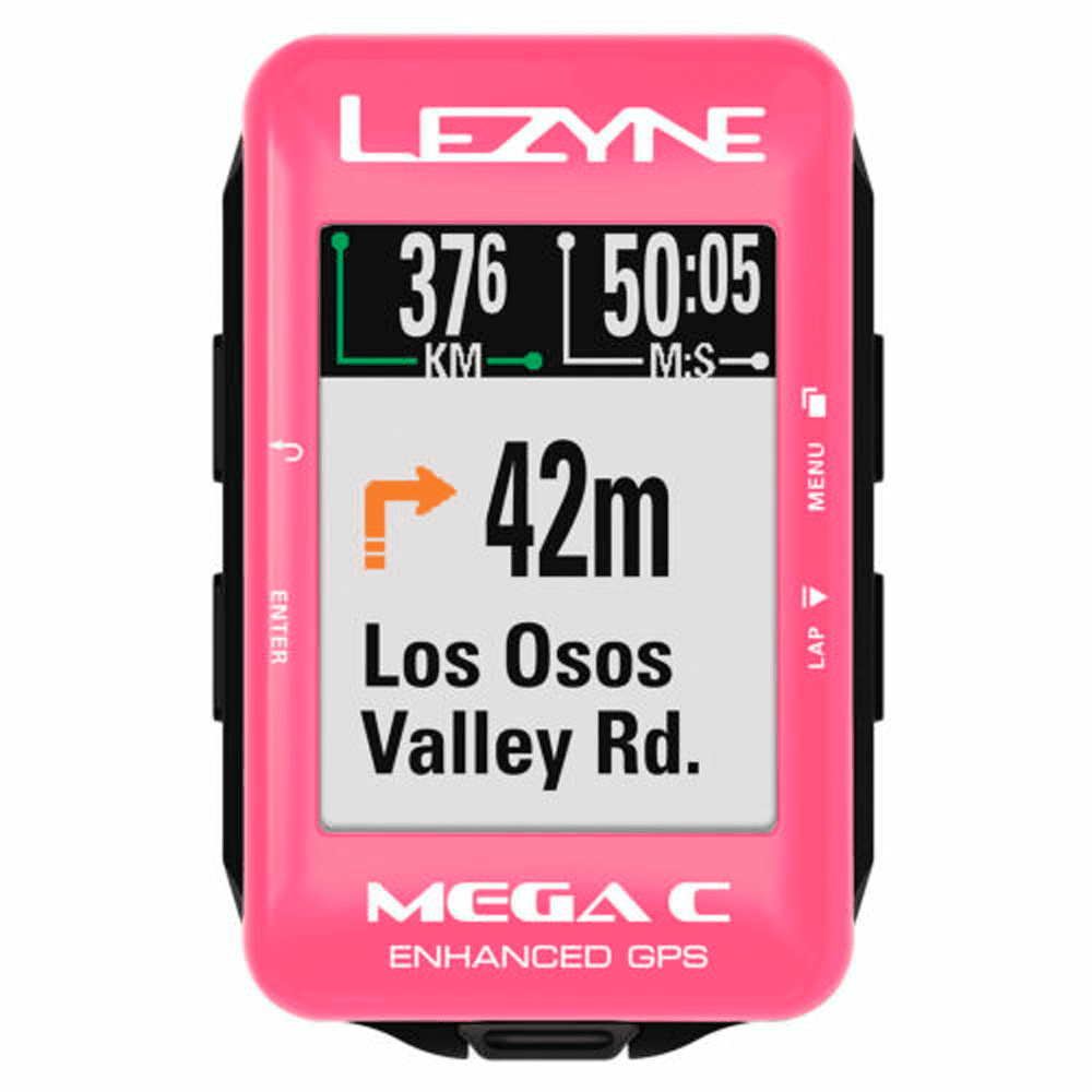 GPS LEZYNE MEGA C INTERATIVO BLUETOOTH/ANT+ - ROSA