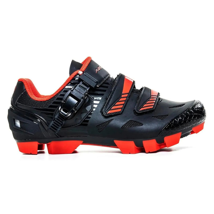 SAPATILHA ABSOLUTE WILD MTB C/ TRAVA - PRETO/VERMELHO / 39-BR