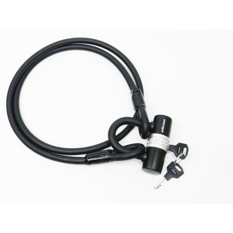 CADEADO TRAVA TIPO U ELLEVEN C/ CABO EMBOR. FLEX 12MMX1,5M - PRETO