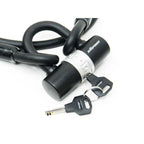 CADEADO TRAVA TIPO U ELLEVEN C/ CABO EMBOR. FLEX 12MMX1,5M - PRETO