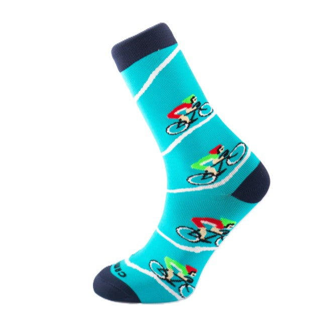 MEIA 36/38 CANO MEDIO PARTENZA AZUL CLARO BIKE