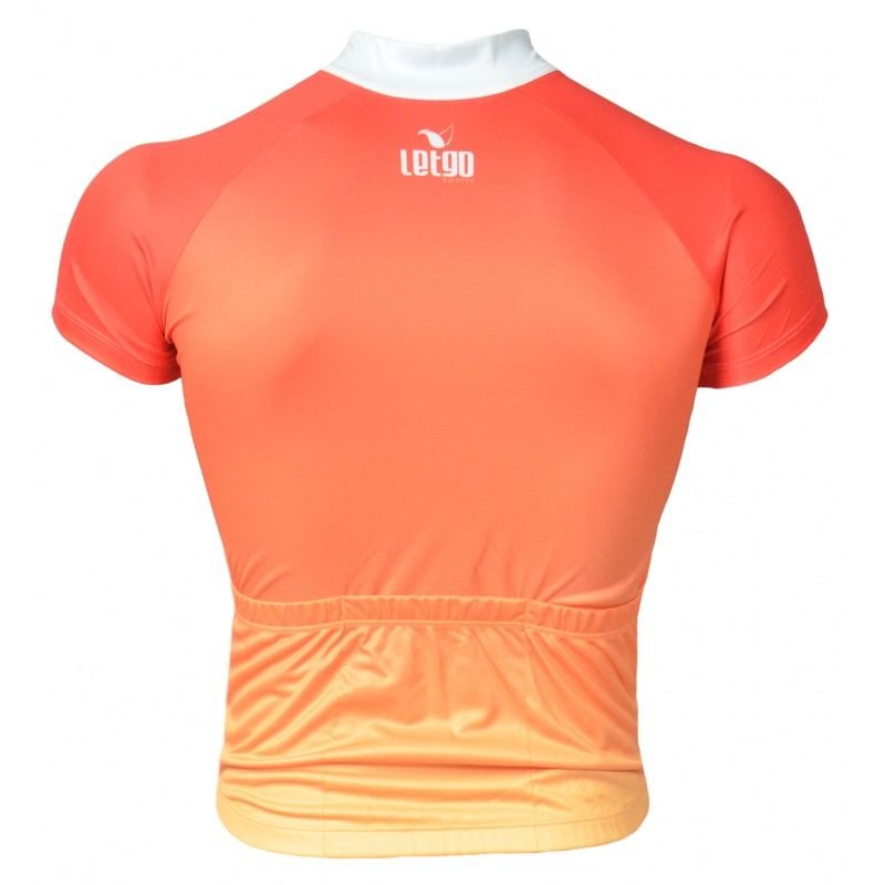 CAMISA CICLISMO LET GO FLORES - LARANJA - PP