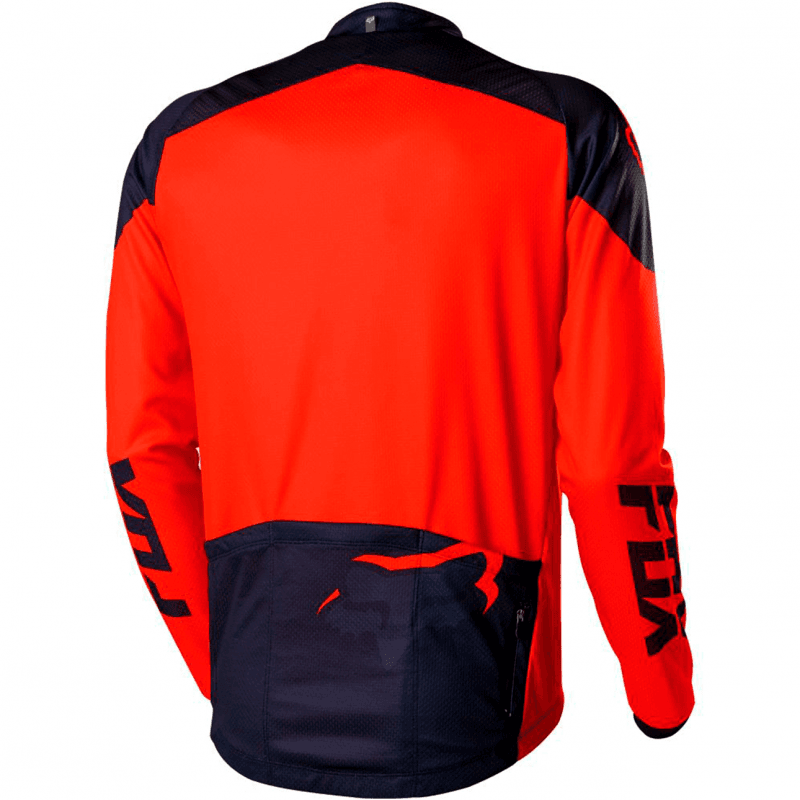 CAMISA FOX LIVEWIRE RACE MAKO- MANGA LONGA - LARANJA - P