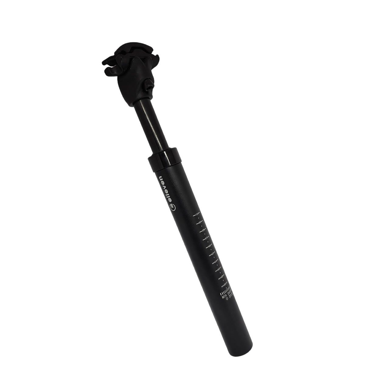CANOTE ELLEVEN MTB C/ SUSP FORJADO T6 27.2 350MM RECUO 13MM - PRETO - 27.2mm