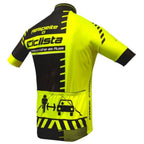 CAMISA CICLISMO FREE FORCE TRANSIT - AMARELO - 12 Anos