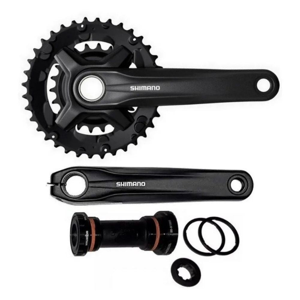 PEDIVELA SHIMANO ALTUS 9V FC-MT210 175MM (22/36) C/ CAIXA - PRETO