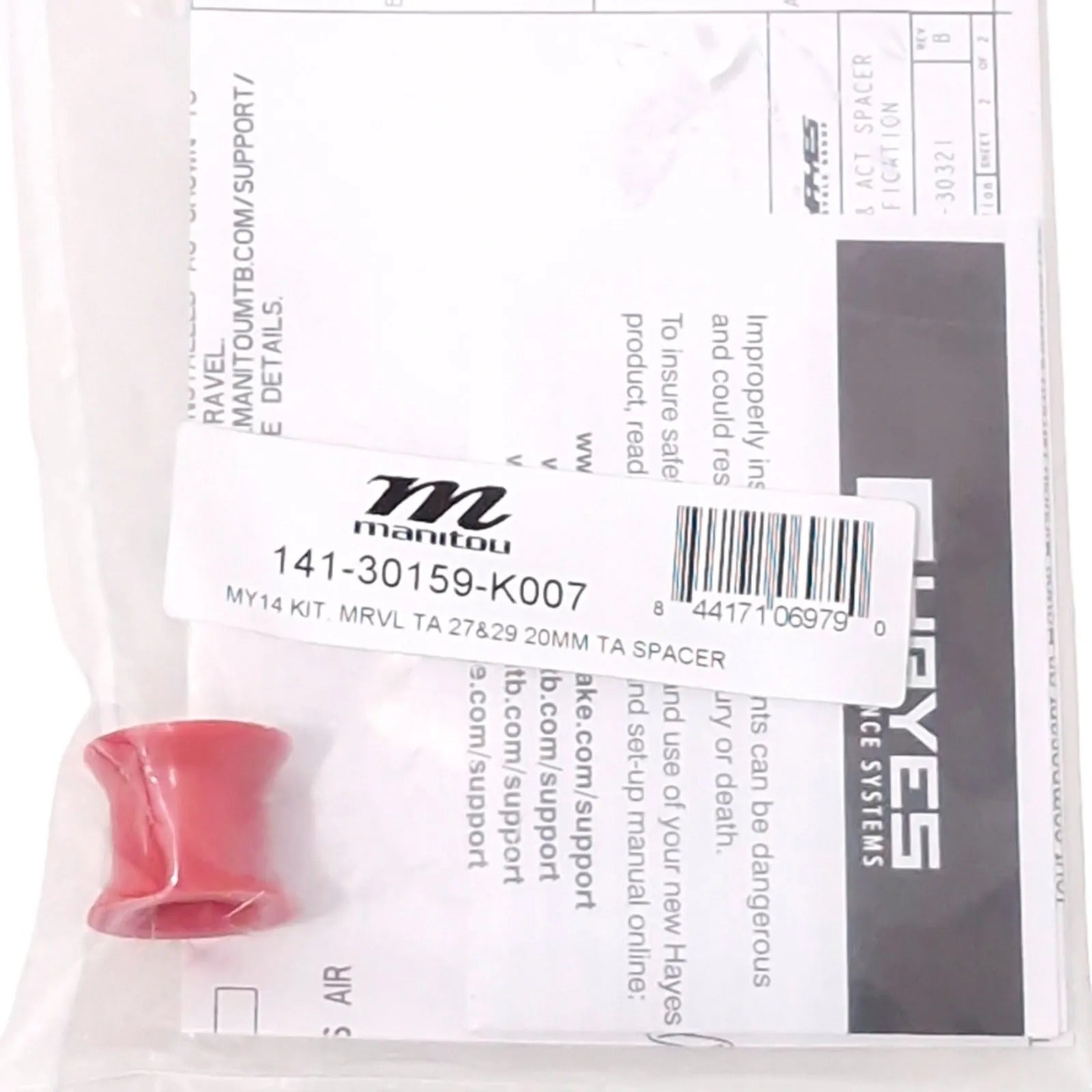 ESPAÇADOR SUSPENSÃO MANITOU 20MM MRL TA 27-29 SPACER