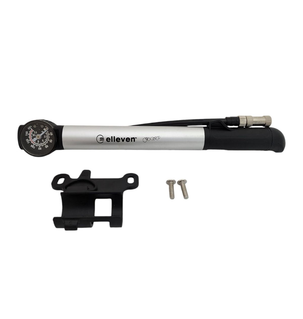 Bomba Mini Aluminio Com Mangueira E Manometro 80 Psi Elleven