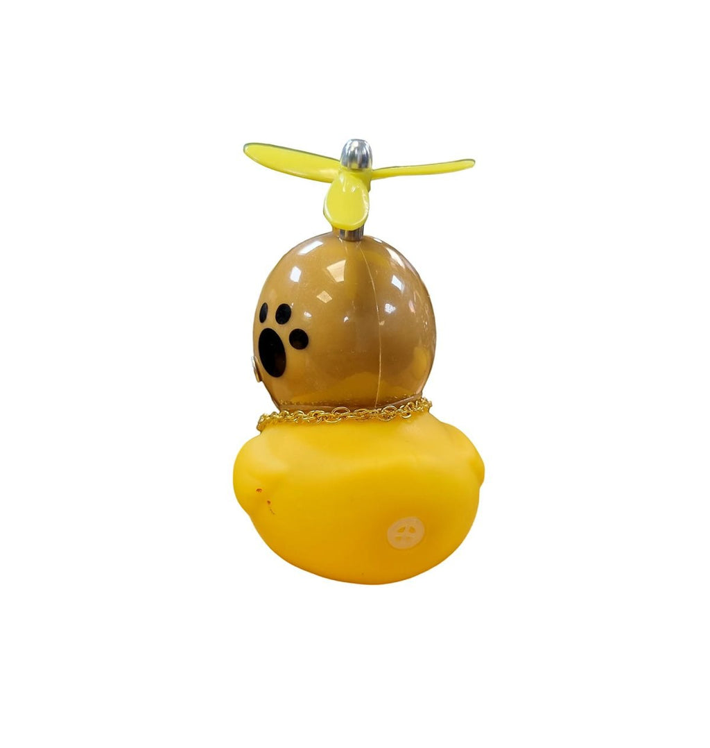 BUZINA SILICONE PATO COM CAPACETE MARROM PATA