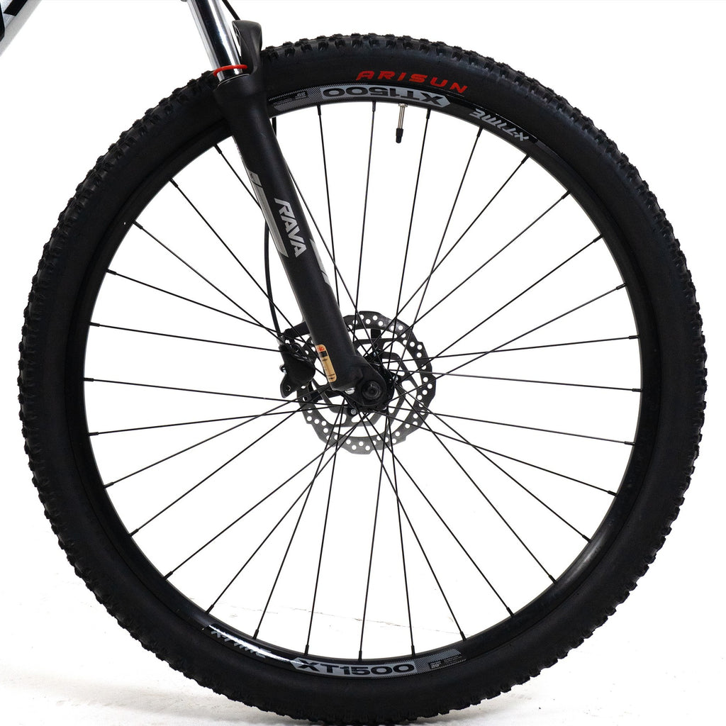 BICICLETA 29 RAVA RAKAN SHIMANO CUES 9V FREIO MT200 HIDRAULICO CINZA/PRETO M-17