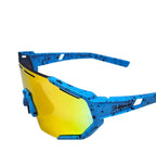 Oculos Ciclismo Kids Elleven Xq547 Lente Policarbonato Colors Uv400 Azul