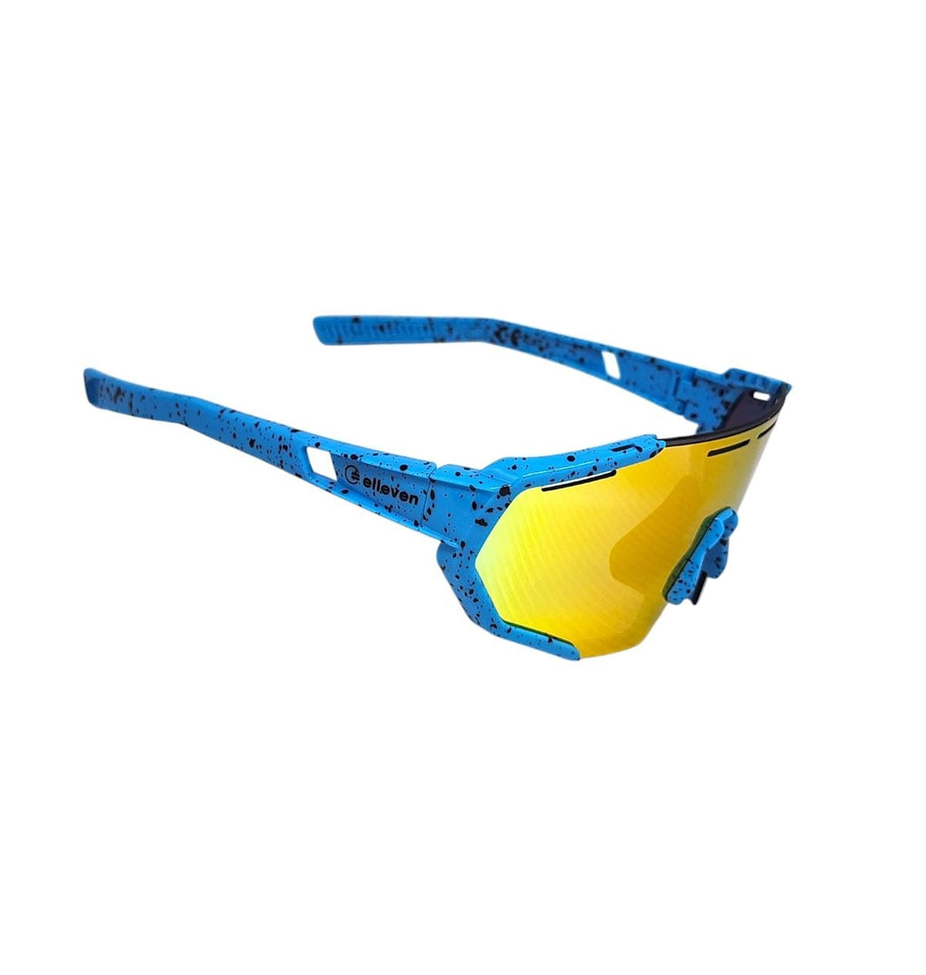 Oculos Ciclismo Kids Elleven Xq547 Lente Policarbonato Colors Uv400 Azul