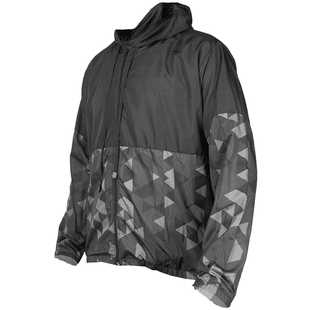 JAQUETA CORTA VENTO IMX SPORT INFANTIL - PRETO/CINZA - 14 Anos