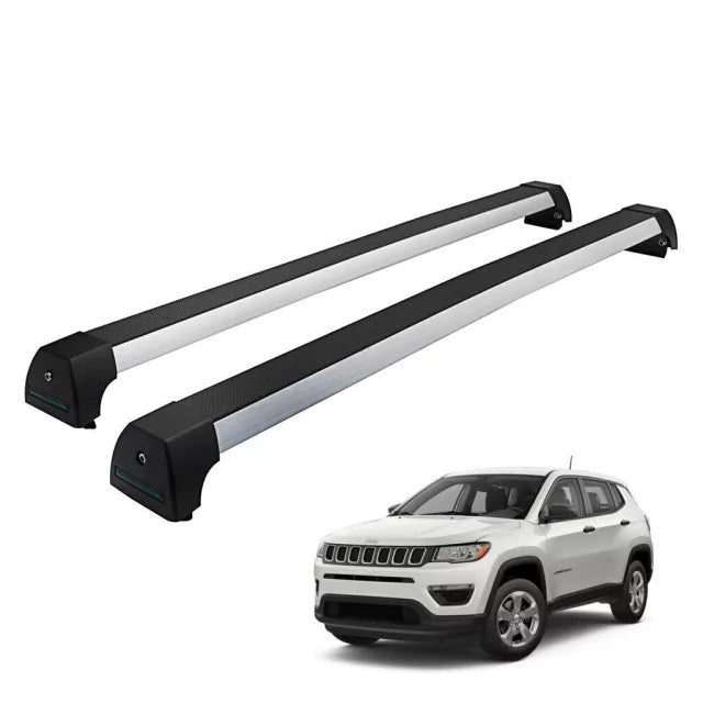 Rack De Teto Long Life Jeep Compass - Exceto 4xe  A Partir De 2017 - Com Longarina (acps)