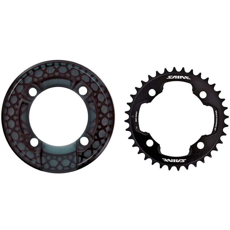 COROA 36D SHIMANO SAINT M820 C/ BASH GUARD (ISMCR81A6) - PRETO