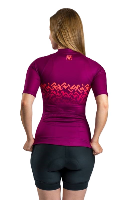 Camisa De Ciclismo Feminina Free Force Basic Ruby 2024