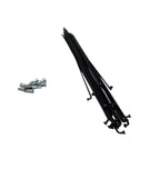 RAIO FINO 288X2.0 AÇO ZINCADO - PRETO UNIDADE