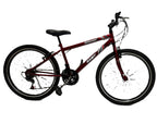 Bicicleta 26 Aço 21v C/ Aro Aero E Freio Alumínio Masculina