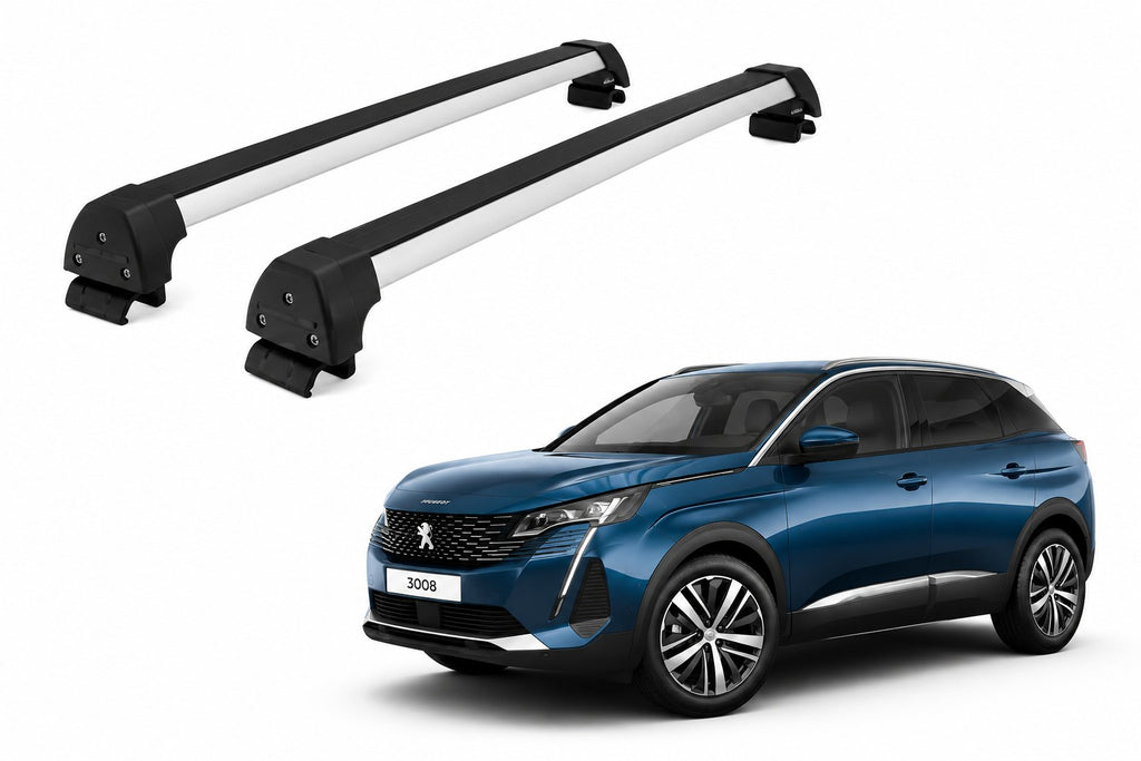 RACK DE TETO LONG LIFE SPORT P/ 3008 (À PARTIR DE 2017 - COM LONGARINA INTEGRADA - COM OU SEM TETO SOLAR) (EXCETO ELÉTRI