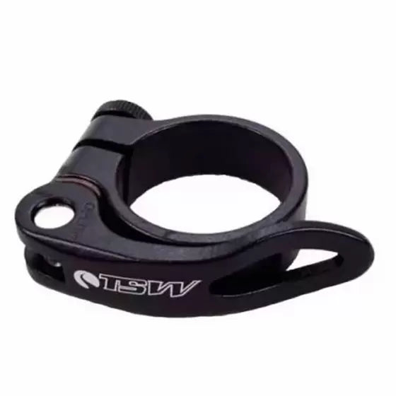 ABRAÇADEIRA DE QUADRO TSW VAZADA C/ BLOCAGEM 34,9mm - PRETO