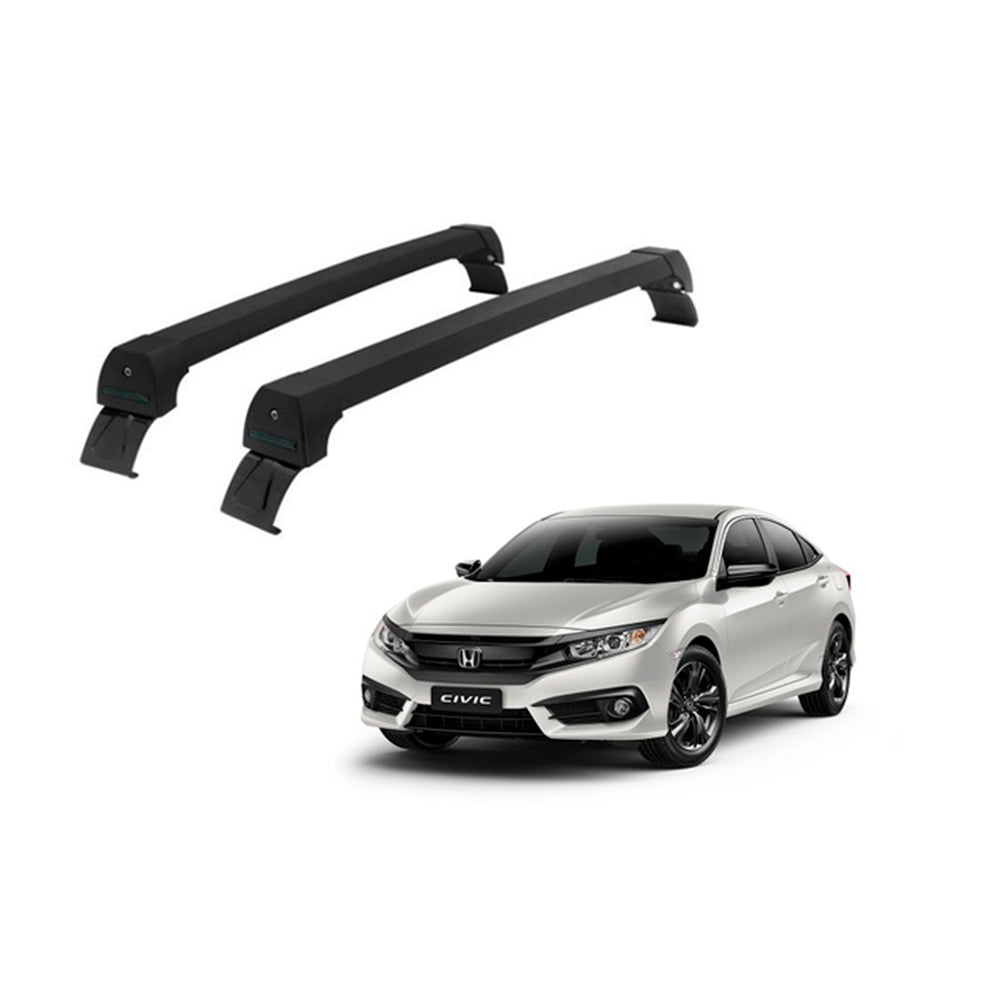 RACK DE TETO LONG LIFE SPORT ALUM. P/ HONDA CIVIC A PARTIR 2017 (PHC17) - PRETO