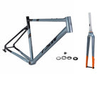 QUADRO TSW GRAVEL 700C ALUMÍNIO TAMANHO L CINZA/PRETO