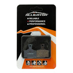 PASTILHA FREIO DISCO ALLIGATOR SEMI METÁLICA P/ FREIO A DISCO MAGURA 2 PISTÕES MT2, MT4, MT6 E MT8, C/ MOLA (PAR)