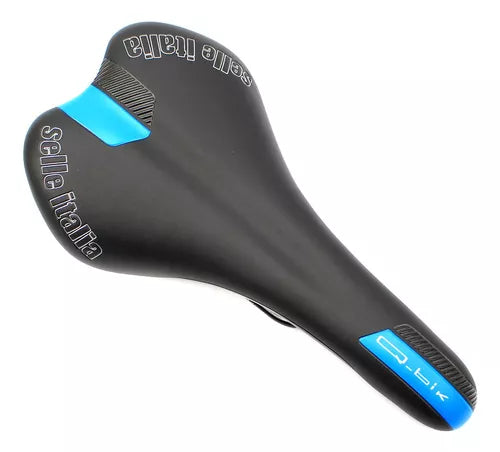 SELIM SELLE ITALIA QBIK 280X140MM PRETO/AZUL
