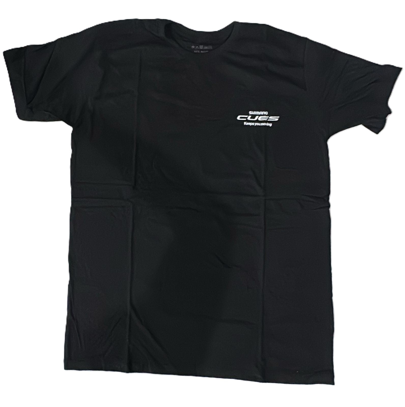 CAMISETA CASUAL SHIMANO CUES PRETA LOGO BRANCO TAM - G