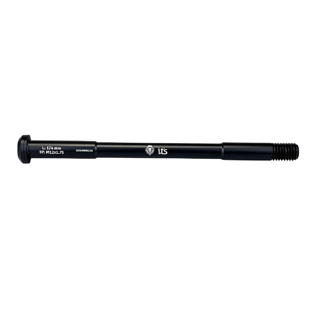 EIXO PASSANTE ICTUS 12MM TRASEIRO C/ ARRUELA (L:174MM TP: M12x1,75MM) - PRETO