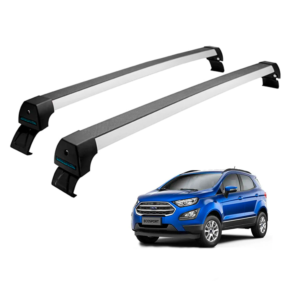 RACK LONG LIFE SPORT ALUM. PRATA P/ FORD ECOSPORT S/ LONG. 2013 EM DIANTE (AECO)
