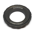 TAMPA DO ROTOR SHIMANO CENTER LOCK EXTERNO ALUM PRETO C/ LETRAS