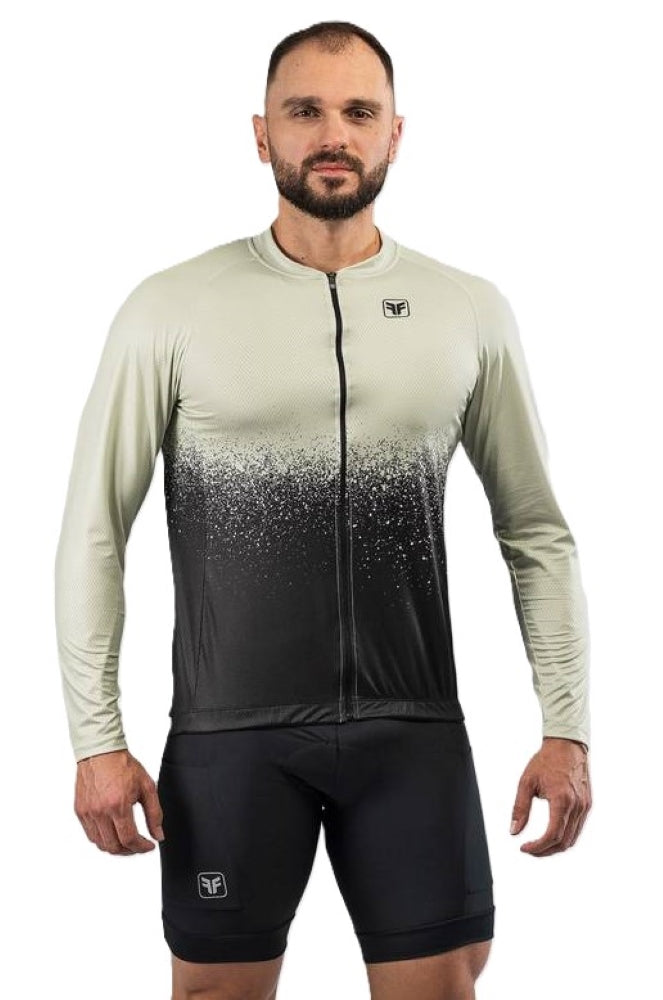 CAMISA DE CICLISMO FREE FORCE MASCULINA BASIC MANGA LONGA DIRTY 2024