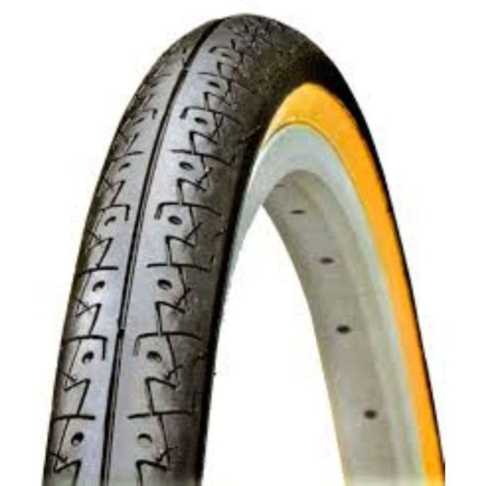 PNEU 20X1.75 SLICK KENDA K154 - PRETO/AMARELO