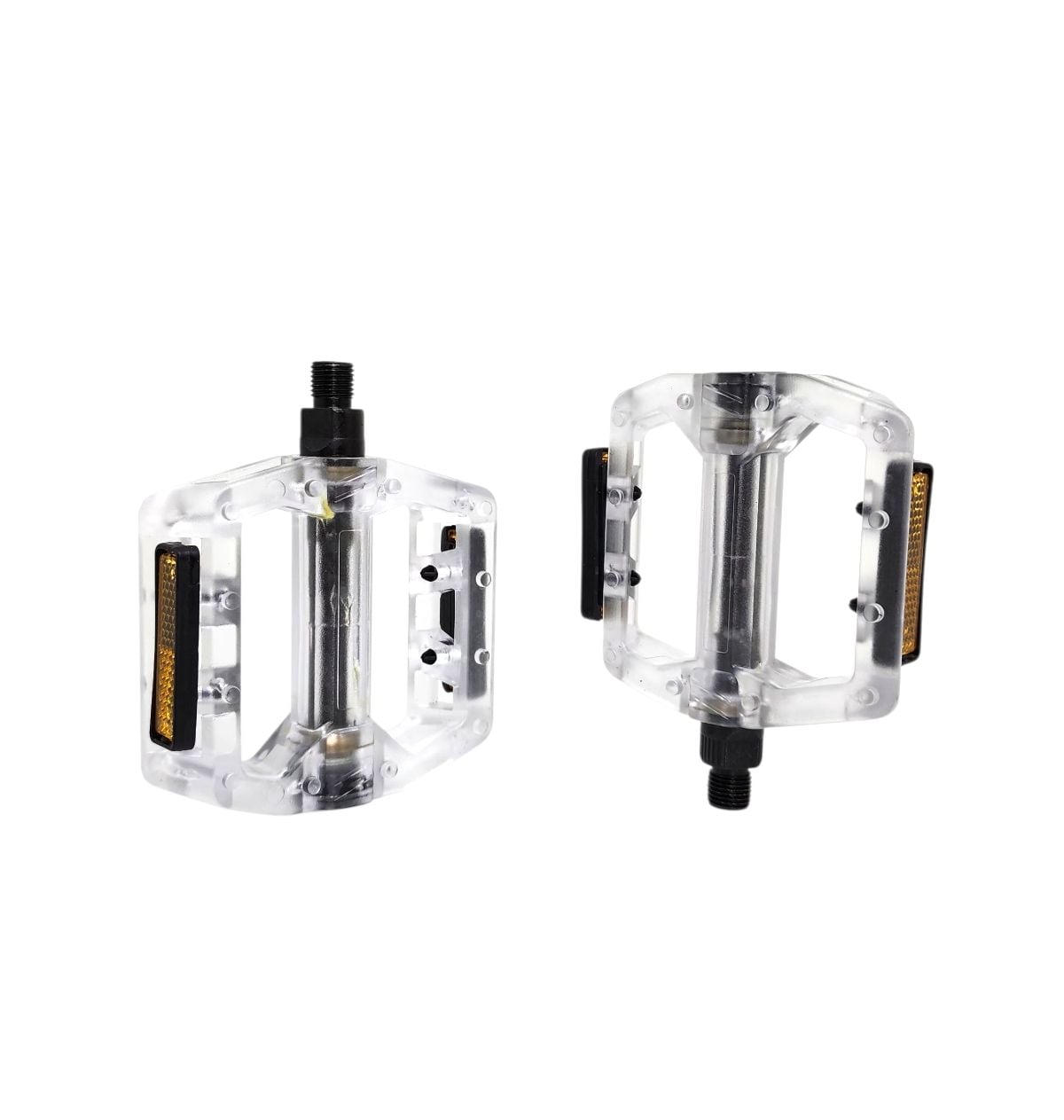 PEDAL 1/2 VELOFORCE ESFERADO ACRÍLICO COM REFLETOR TRANSPARENTE