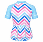 CAMISA CICLISMO FEMININO REFACTOR DUNA BRANCO/AZUL/ROSA