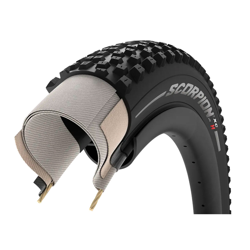 PNEU 29X2.20 PIRELLI SCORPION XC H LITE SMARTGRIP KEVLAR SEM ARAME - PRETO