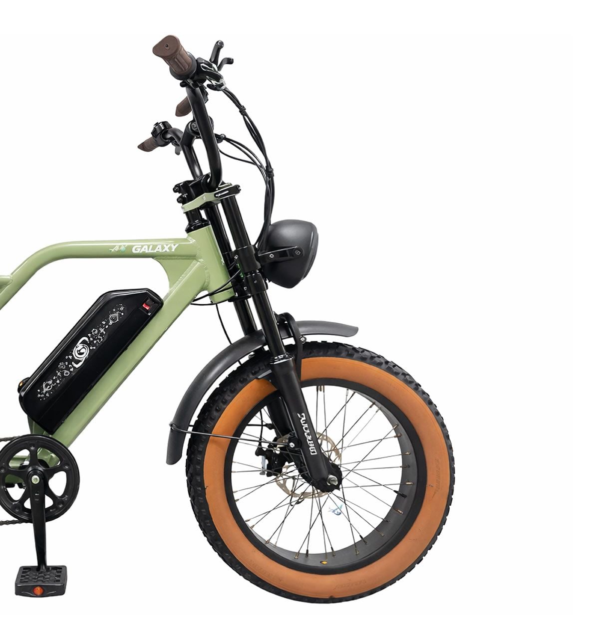 BICICLETA ELETRICA E-BIKE GALAXY 20X4.00 7V MOTOR 750W BATERIA 15.6AH 48V VERDE