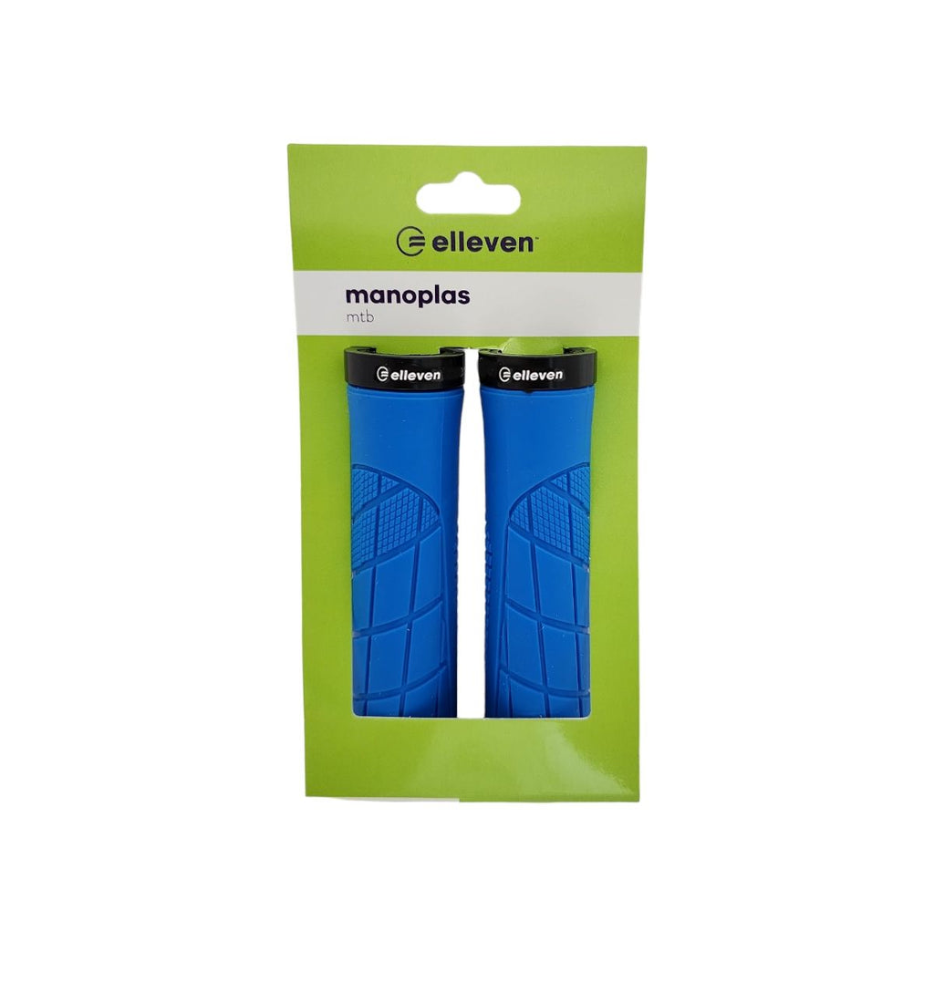 MANOPLA ELLEVEN MTB CITY 130MM EMBORRACHADA C/ TRAVA AZUL