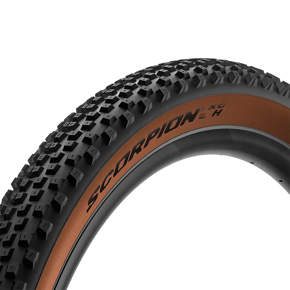 PNEU 29X2.20 PIRELLI SCORPION XC H CLASSIC PROWALL KEVLAR SEM ARAME C/ FAIXA - PRETO/MARROM